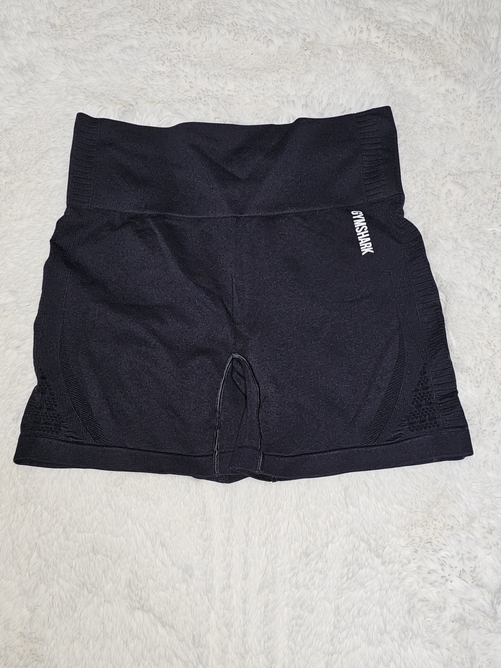 Gymshark Seamless High-Waist Black Bike Shorts-XL